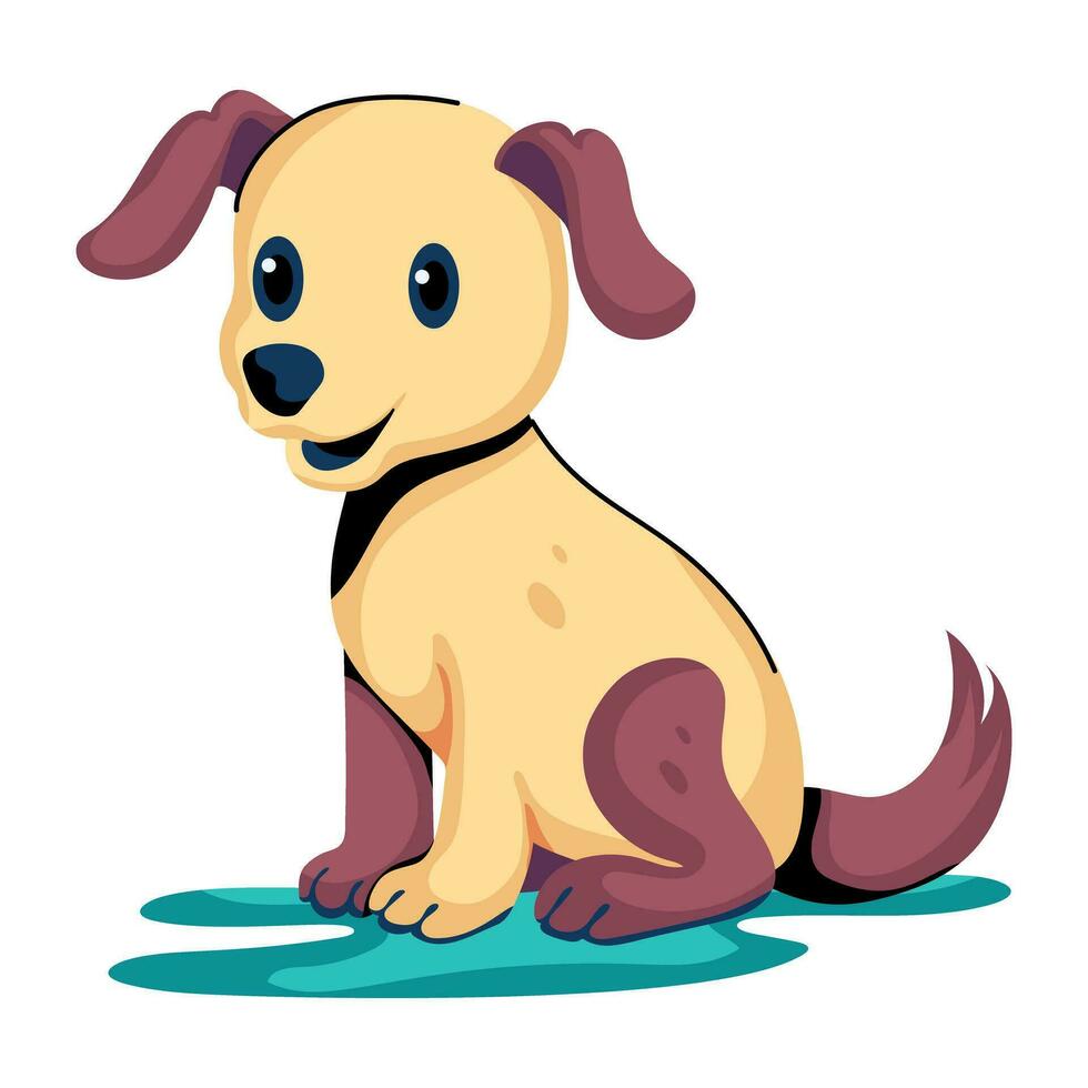 Trendy Dog Concepts vector
