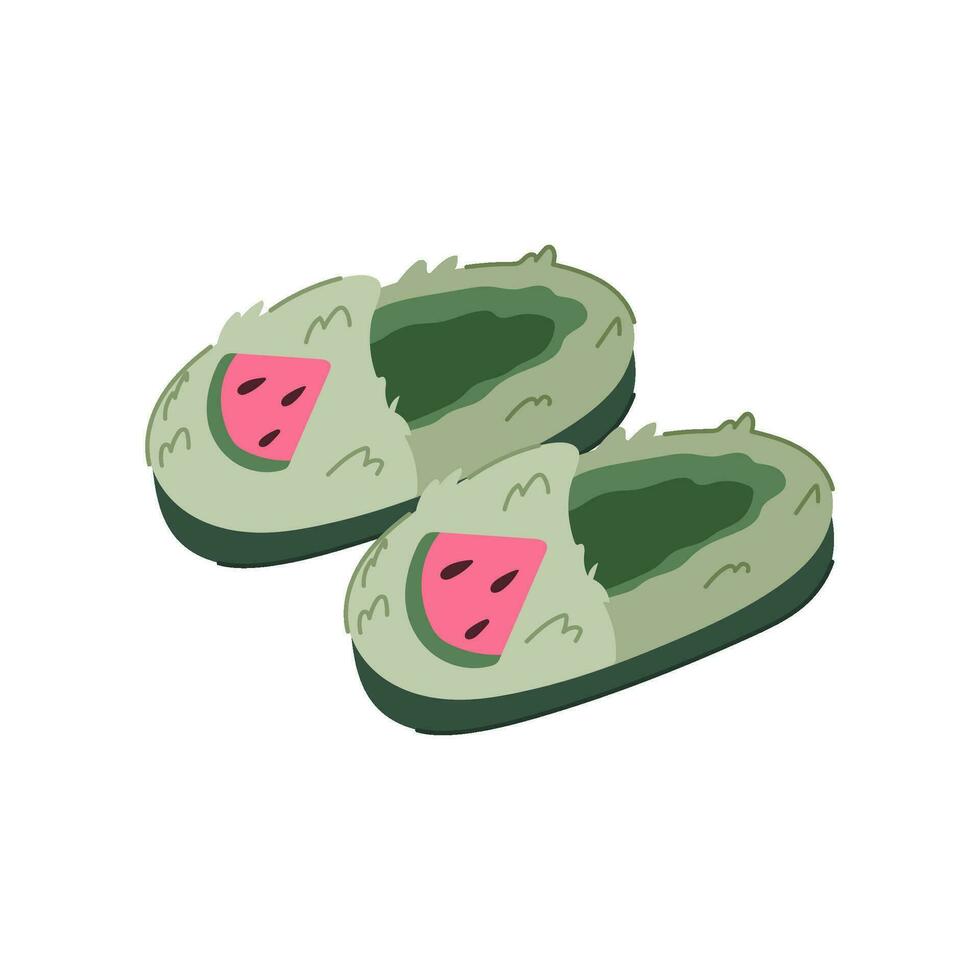 linda niño zapatillas dibujos animados vector ilustración