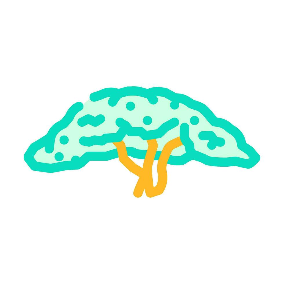 guava tree jungle amazon color icon vector illustration