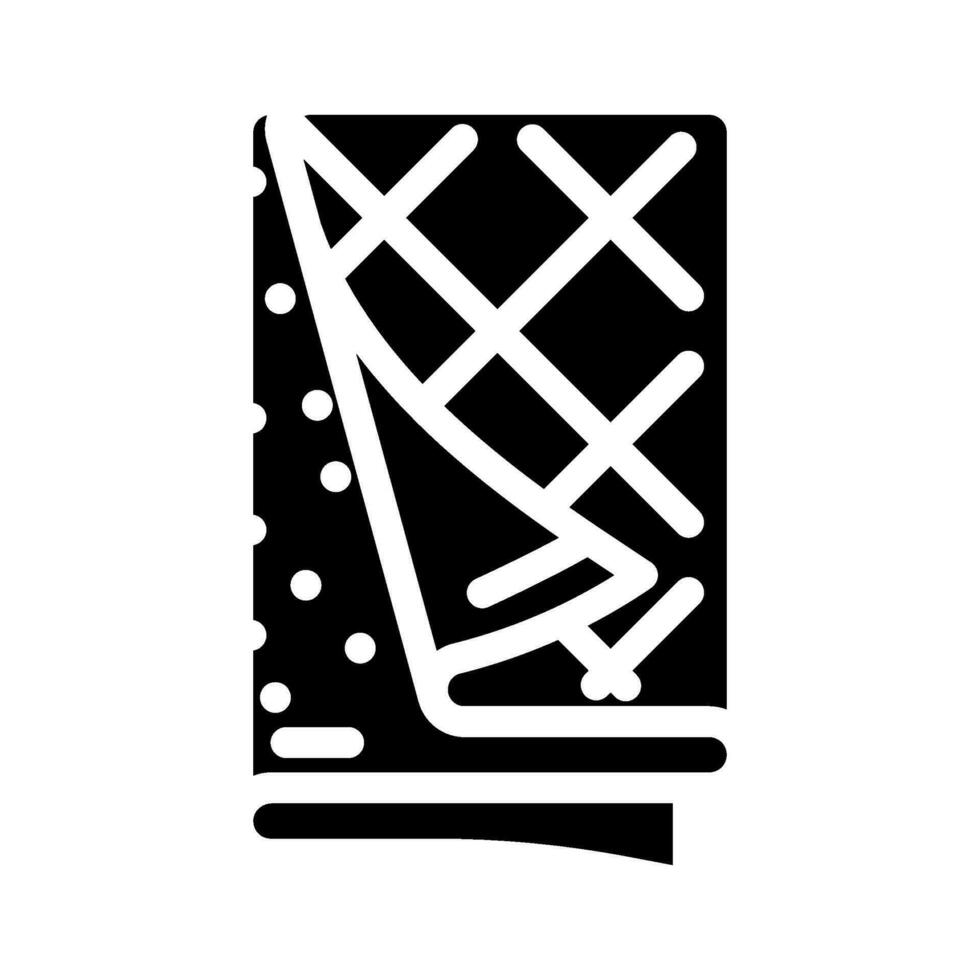 cozy blanket sleep night glyph icon vector illustration