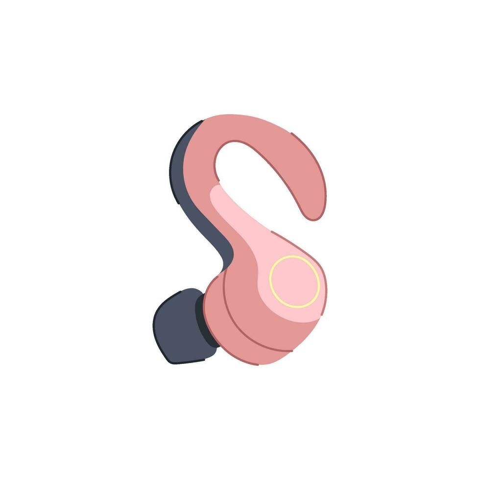 earphone wireless earphones cartoon vector illustration