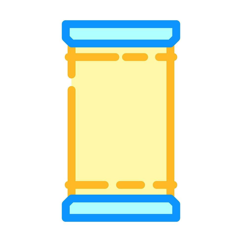 metal pipeline color icon vector illustration