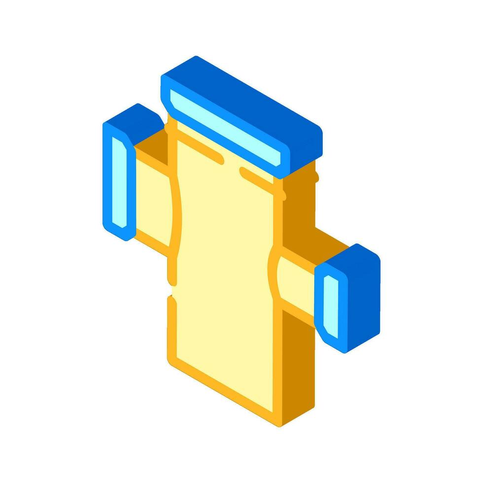 energy pipeline isometric icon vector illustration