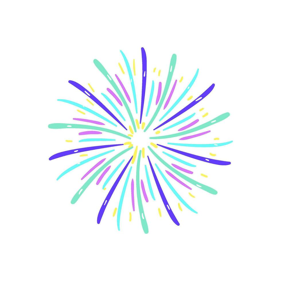 firework firework cartoon vector illustration