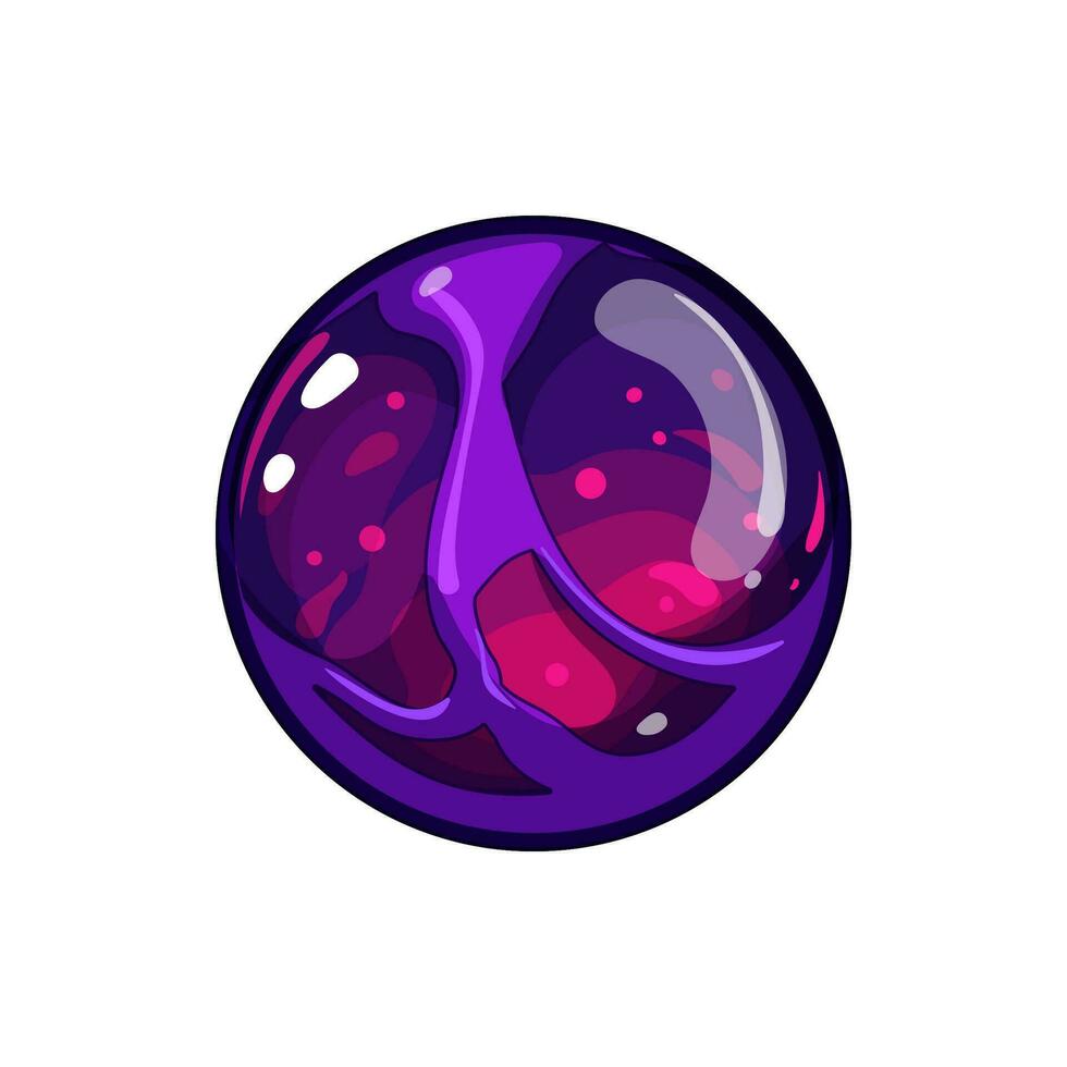 energy magic ball sphere cartoon vector illustration