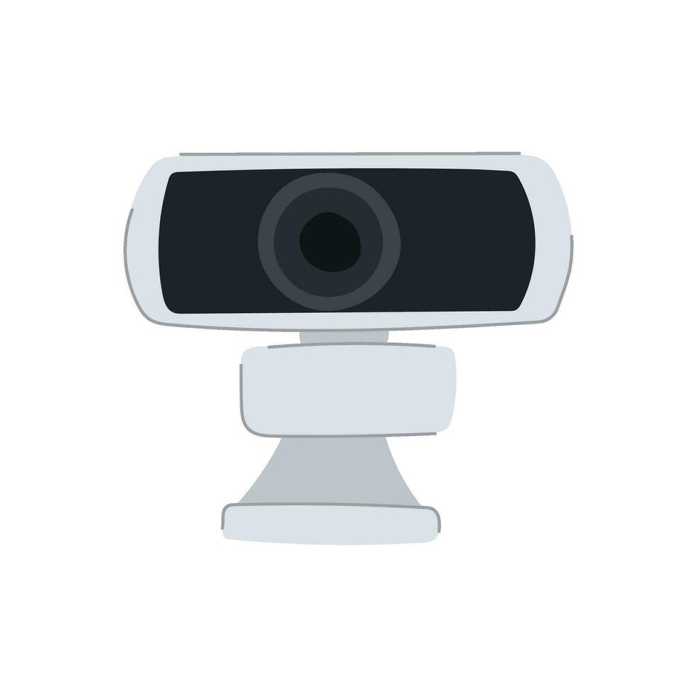 digital web camera cartoon vector illustration