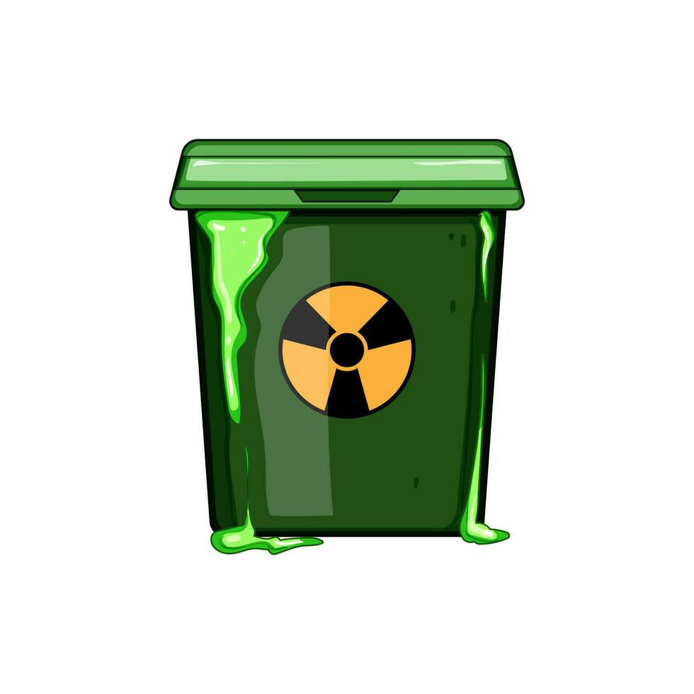 tóxico peligro químico residuos dibujos animados vector ilustración