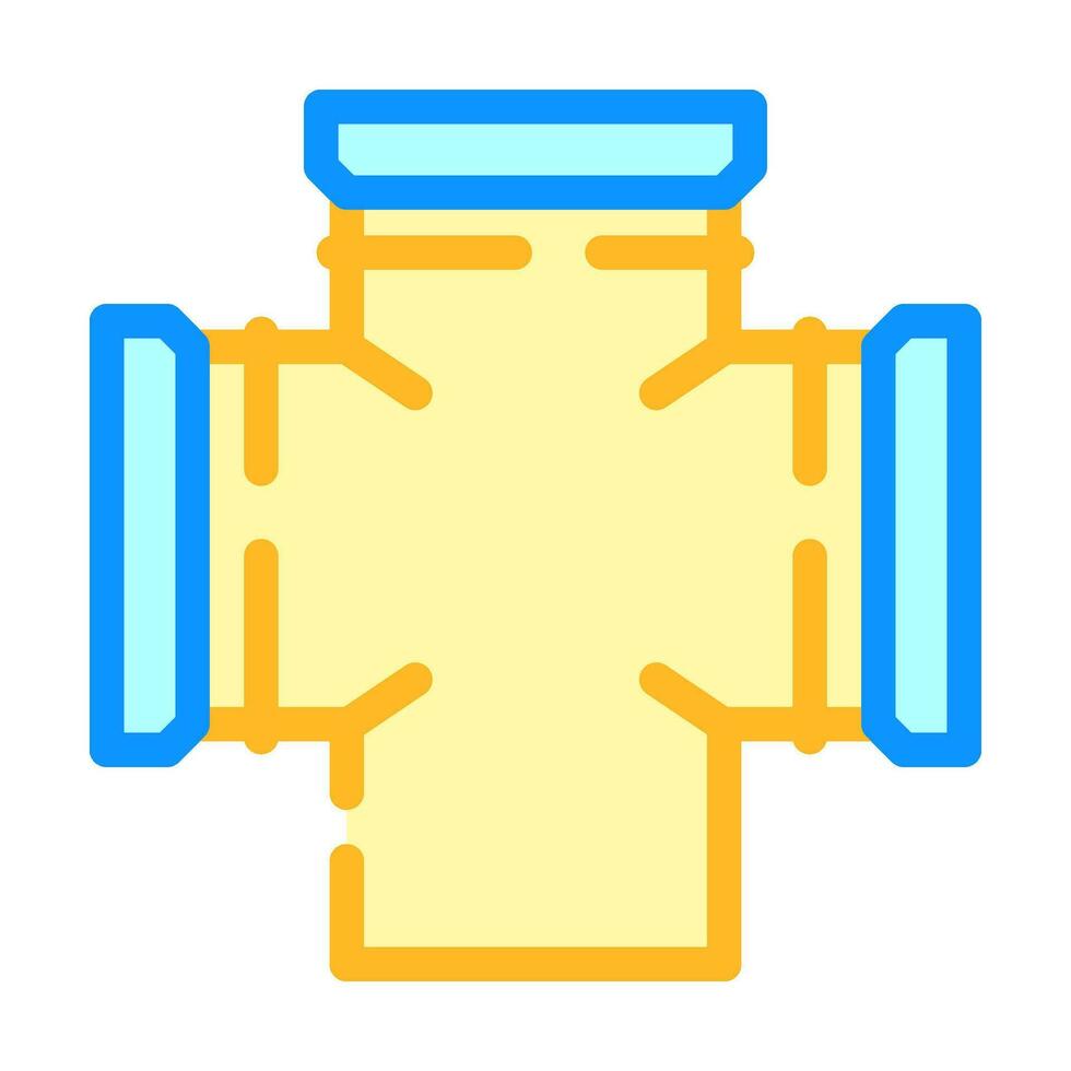 engineering pipeline color icon vector illustration