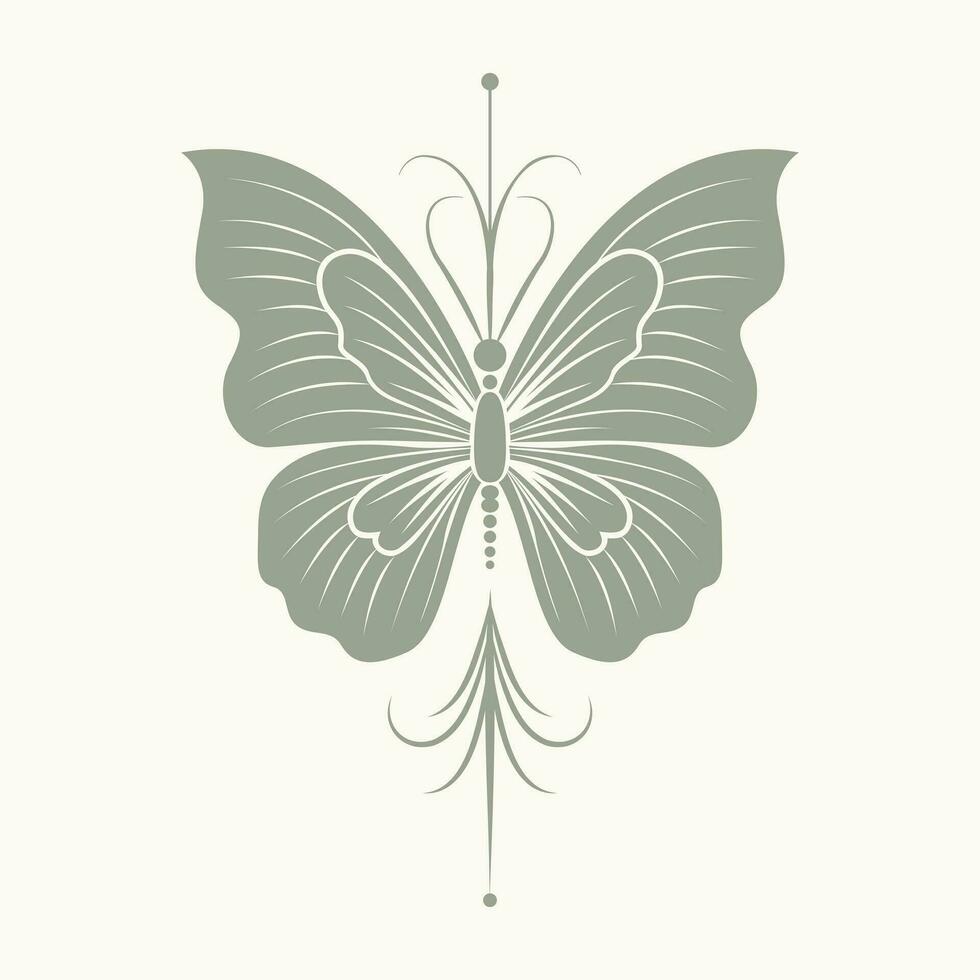 Embrace the whimsical with our vector bohemian butterfly icon. A symbol of transformation and free spirit, adding artistic charm to your designs.