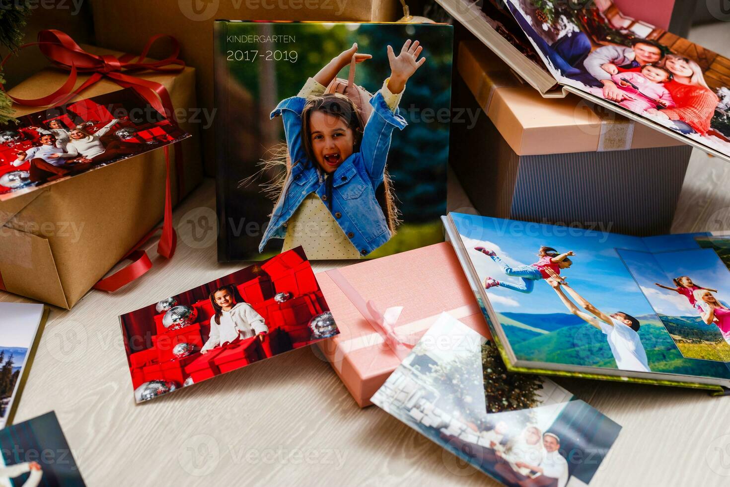 photo album is decorated in a beautiful photobook. Presented