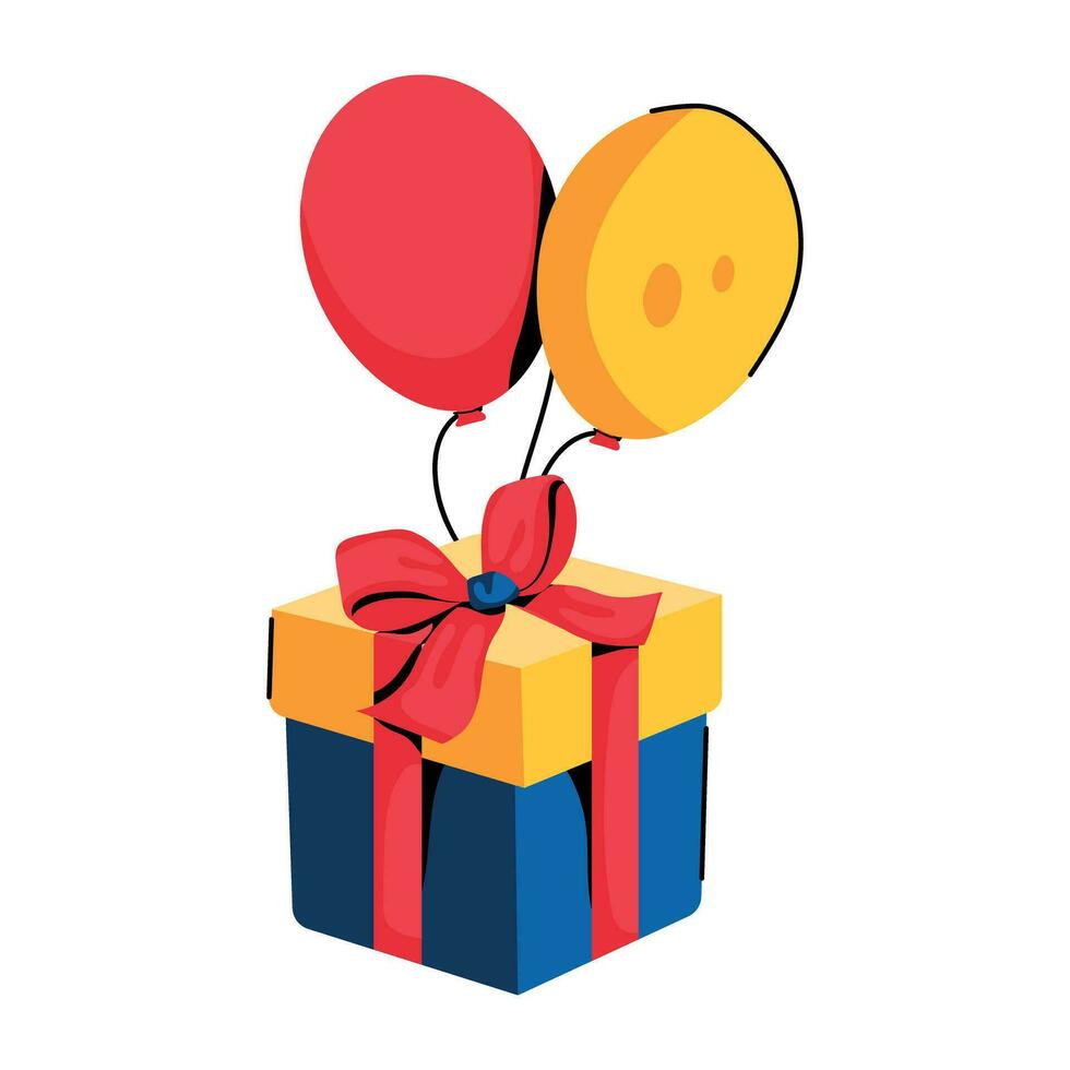 Trendy Birthday Gift vector