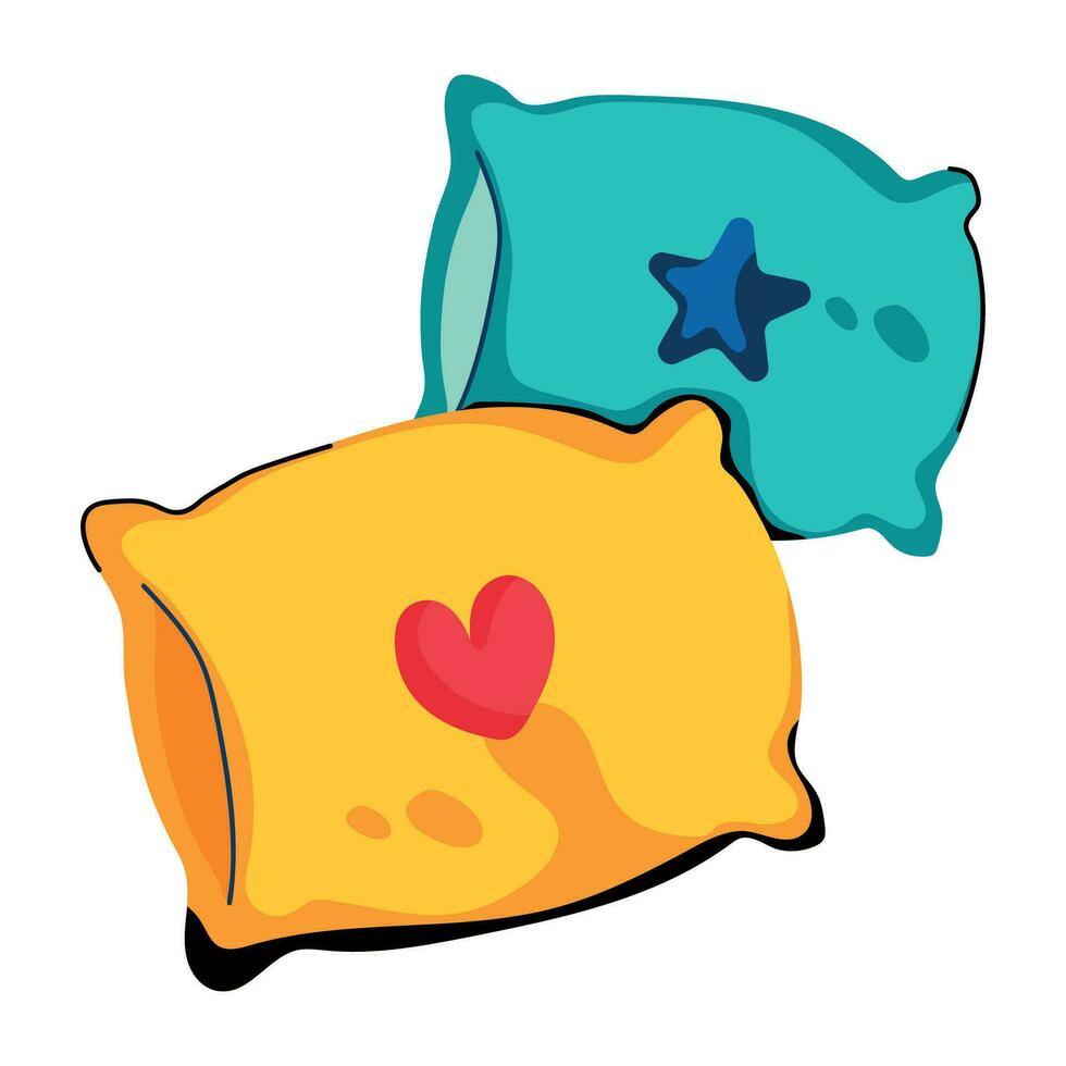 Trendy Infant Pillows vector