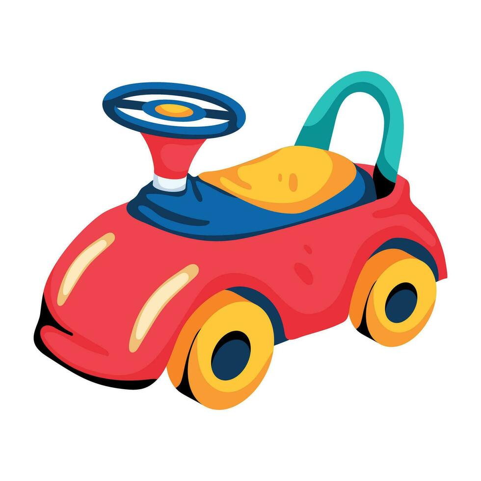 Trendy Baby Car vector