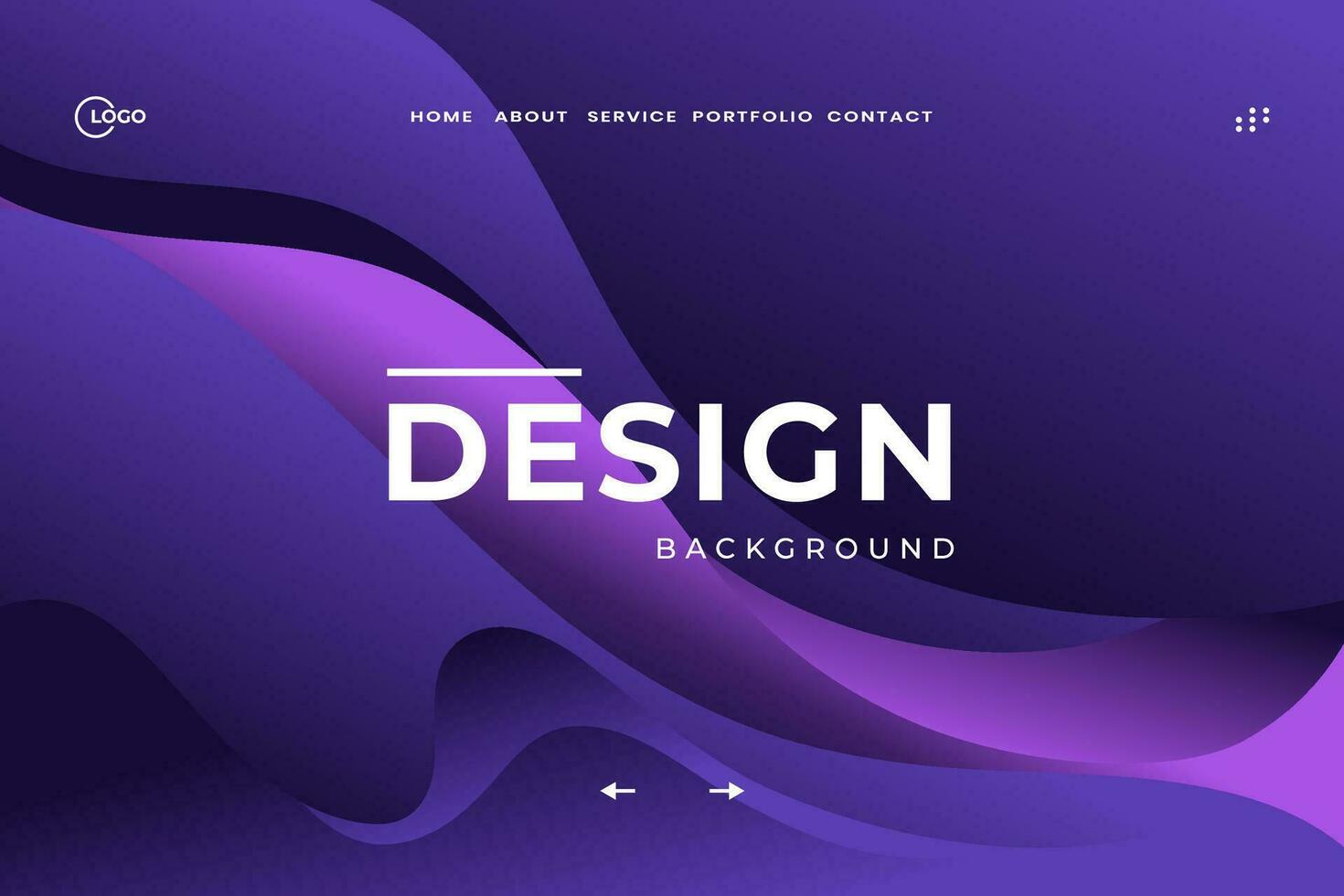 Modern Ultraviolet Color Fluid Poster Cover. This poster cover, which has a dark purple abstract geometric template with blended shapes, is ideal for website, mobile app, banner vector