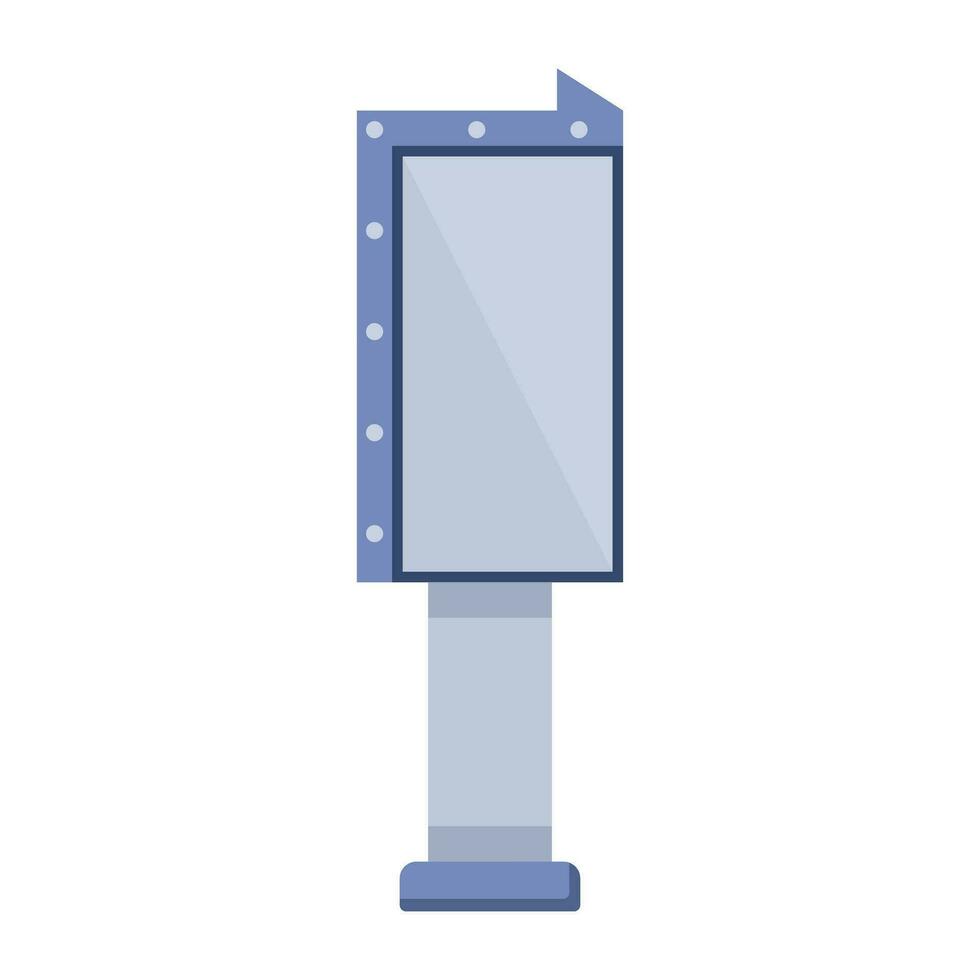 Outdoor Ad Boards Flat Icons vector