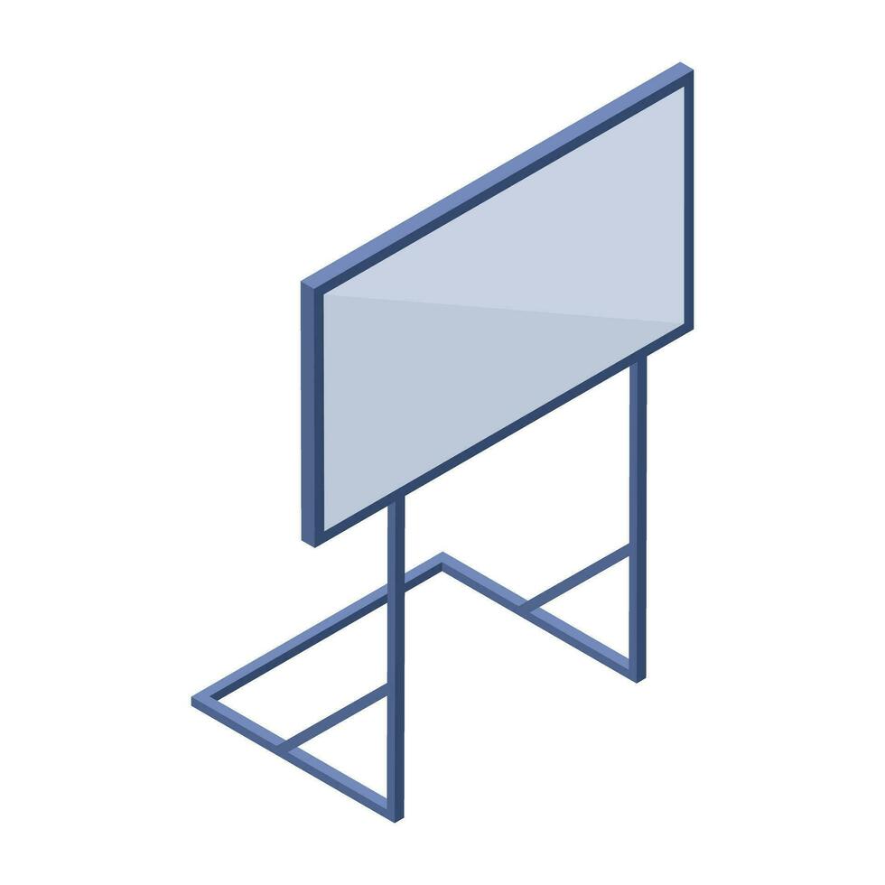 Outdoor Ad Boards Flat Icons vector