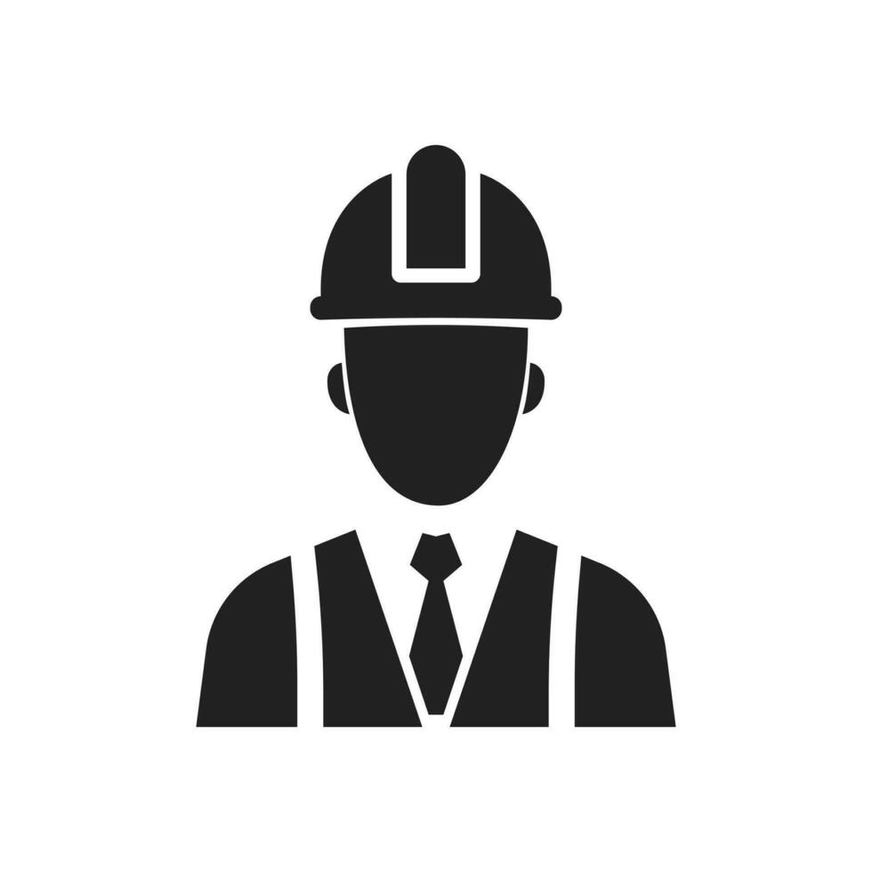 Construction engineer. Service Engineer Icon. Architect. Vector illustration