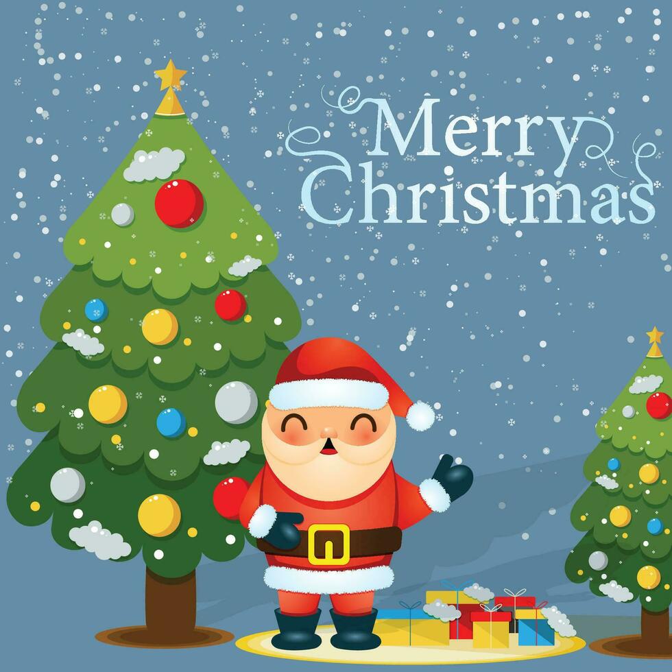 Merry Christmas happy new year vector design