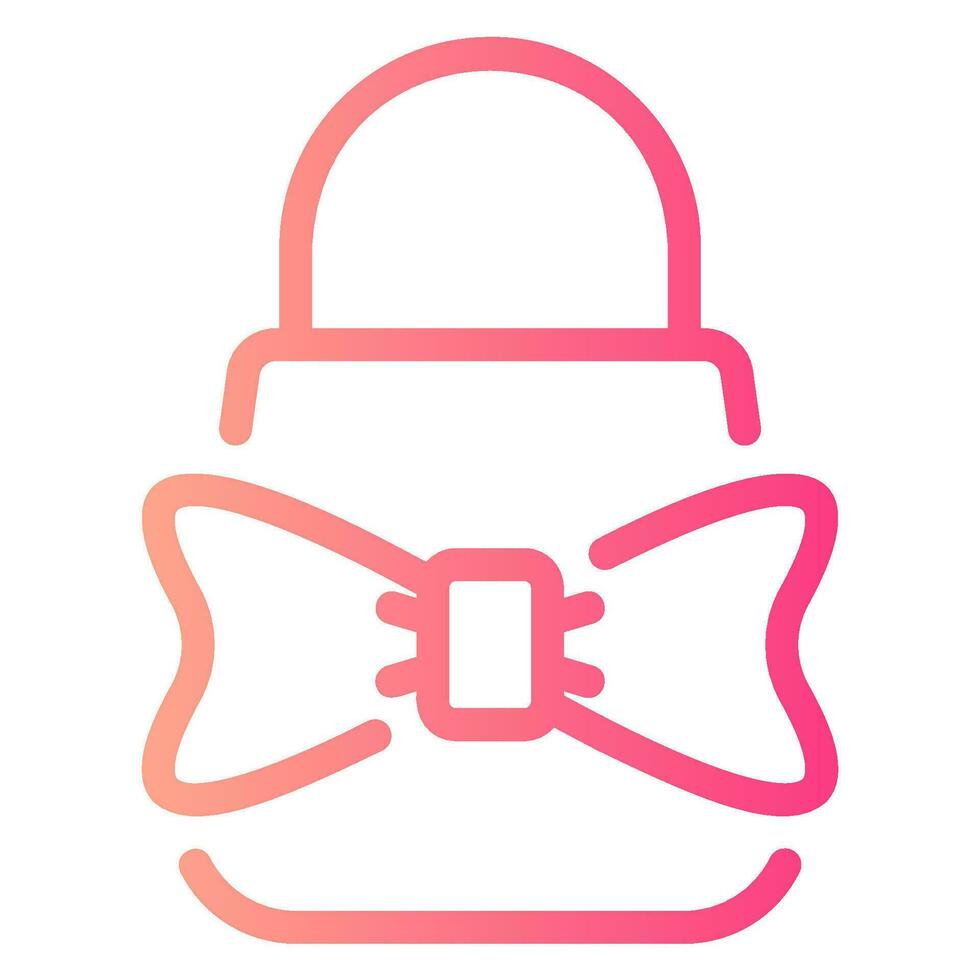 gift bag gradient icon vector