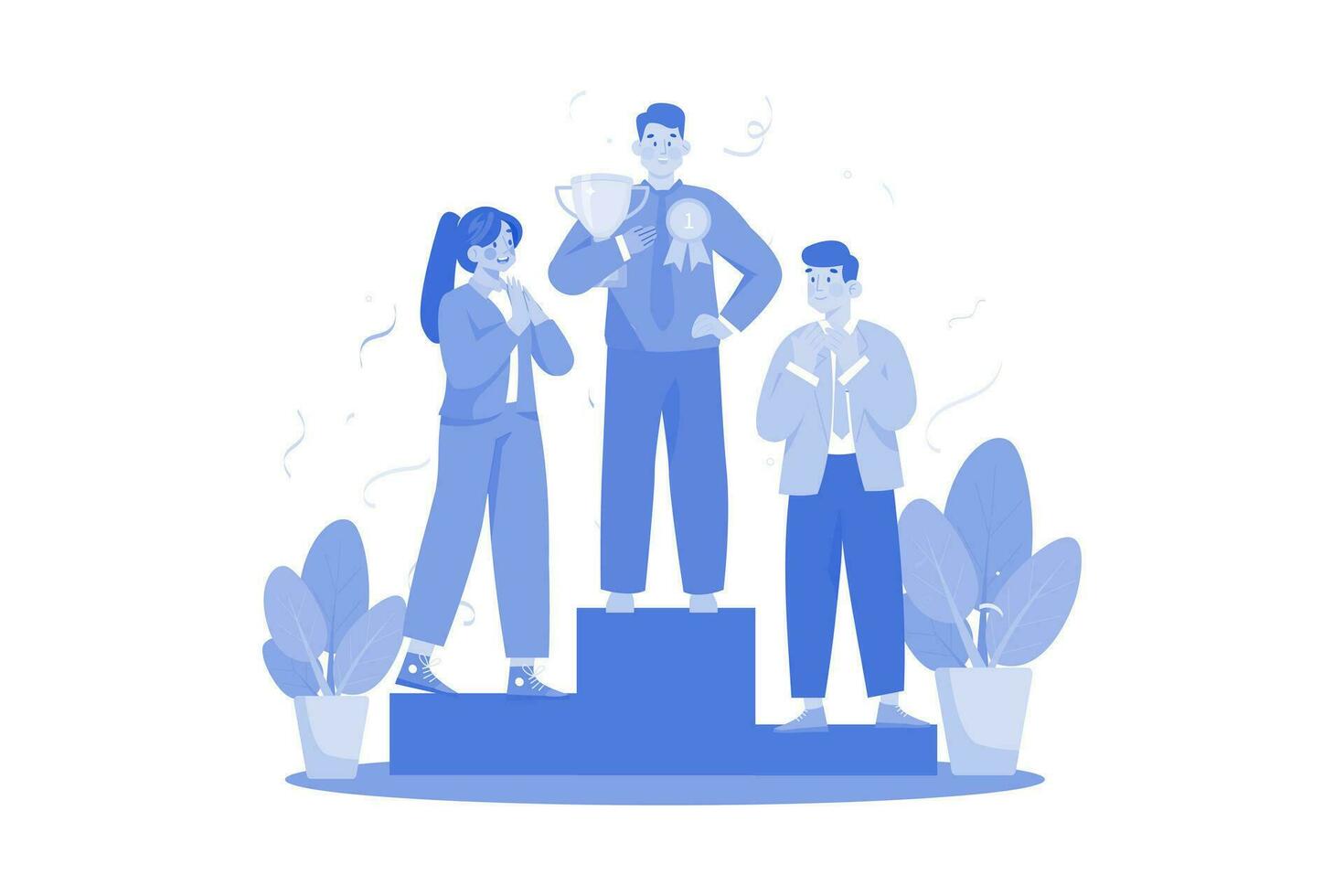 The Best Employee Illustration concept on a white background vector