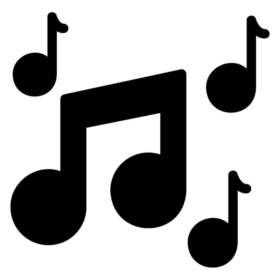 music glyph icon vector