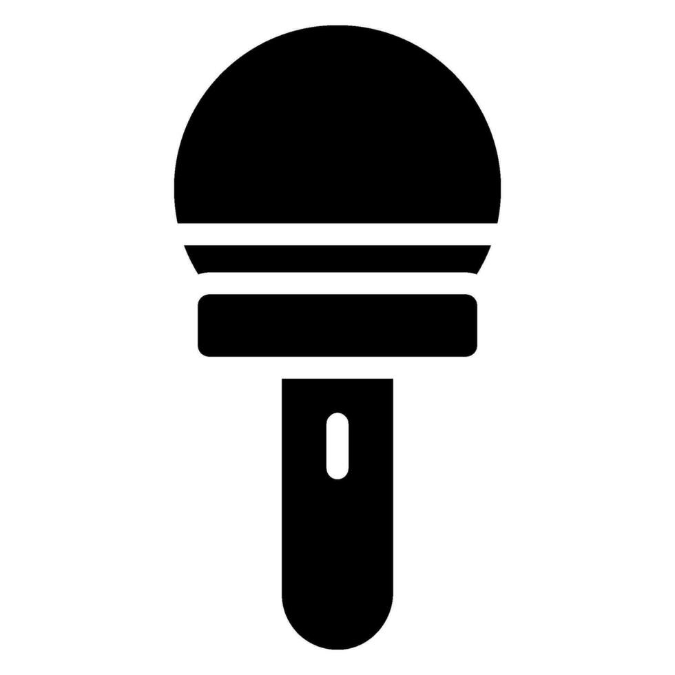 microphone glyph icon vector