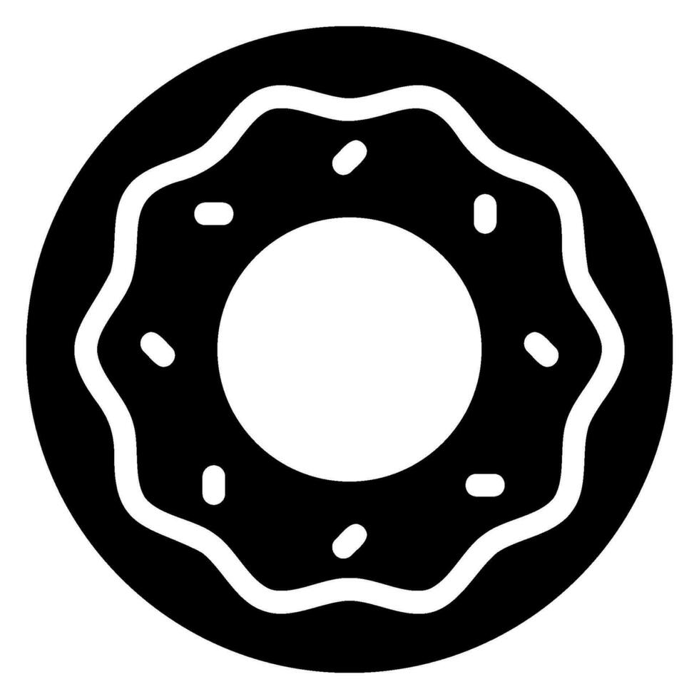 donut glyph icon vector