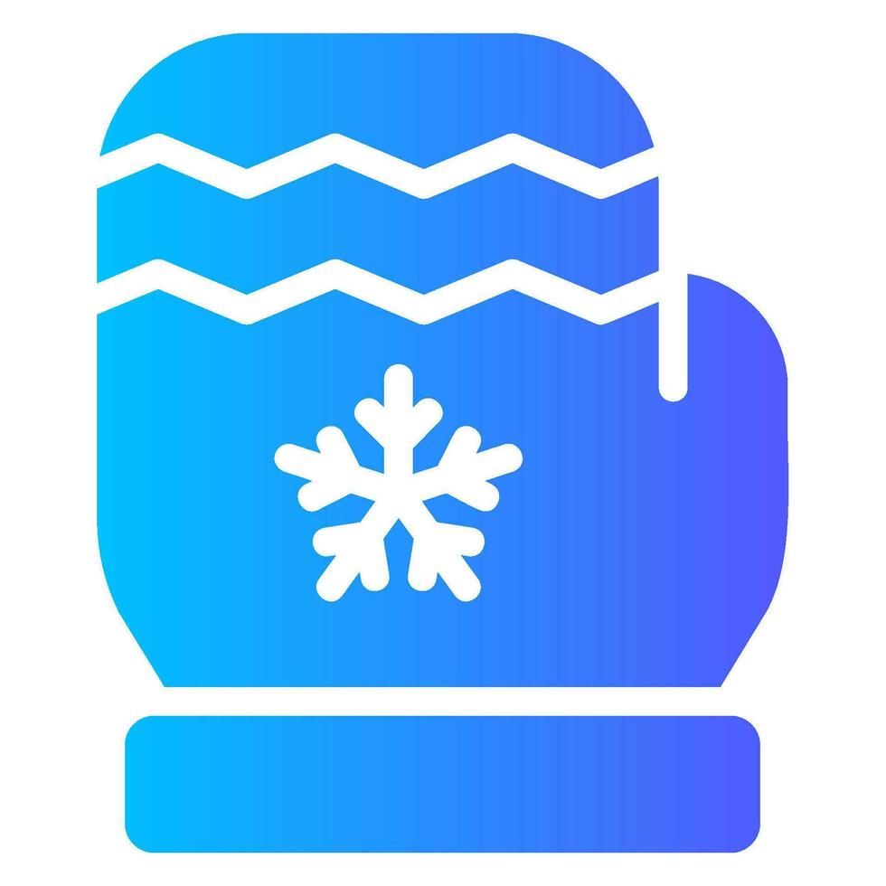glove gradient icon vector