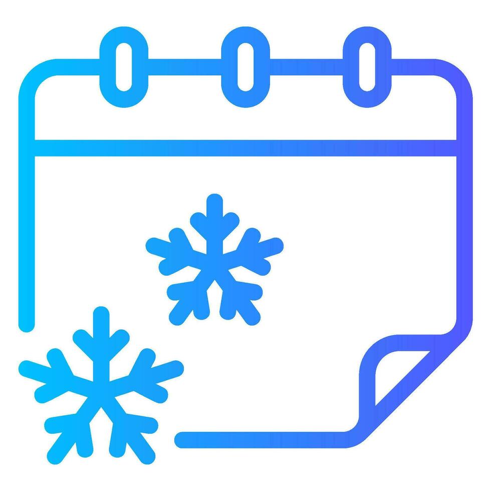 calendar gradient icon vector