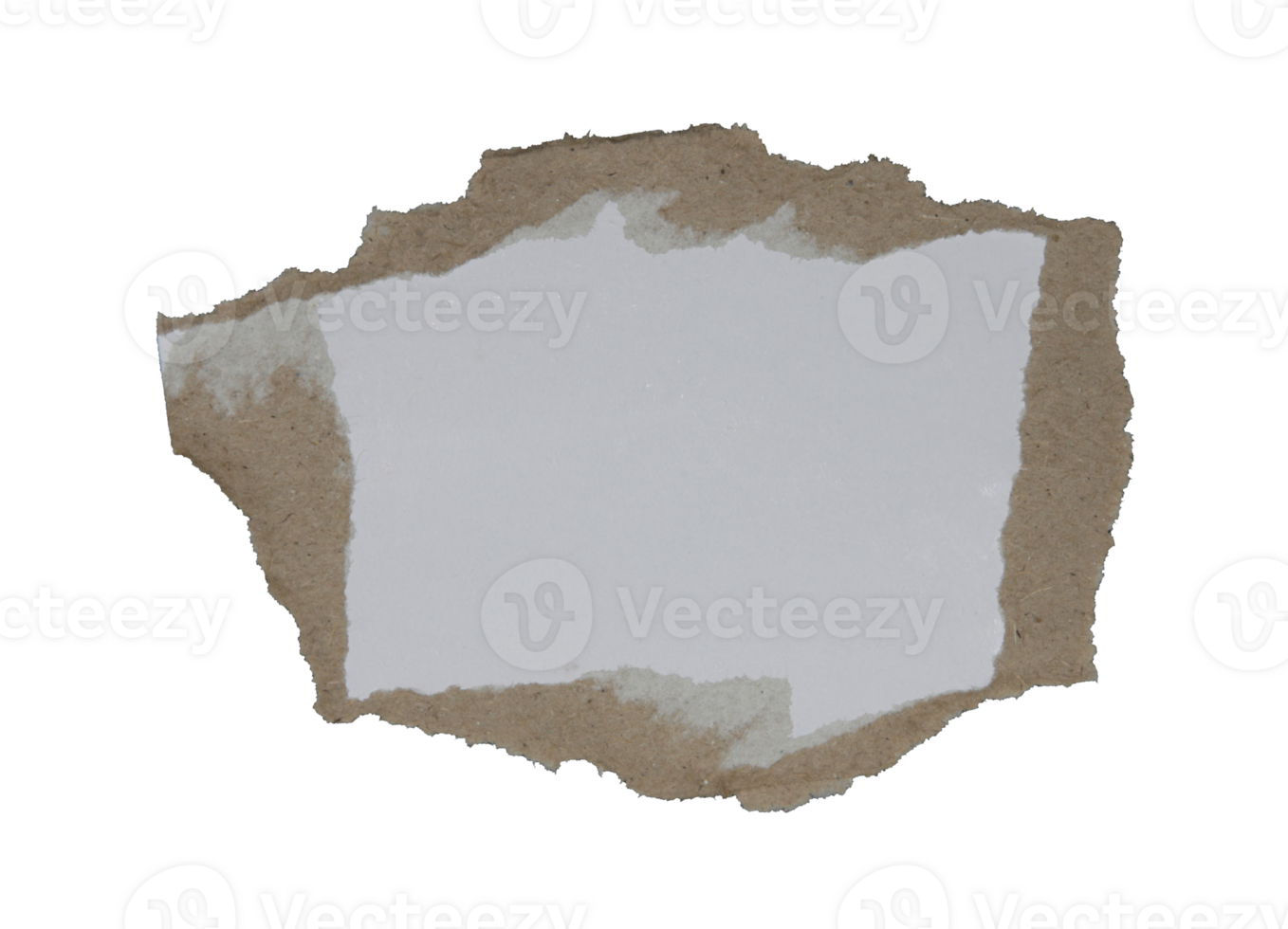 Pieces of torn scrapbook paper on transparent background png file