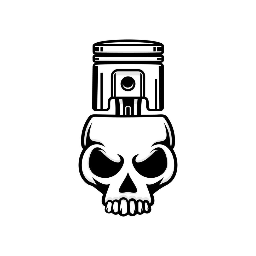 Skull head vector