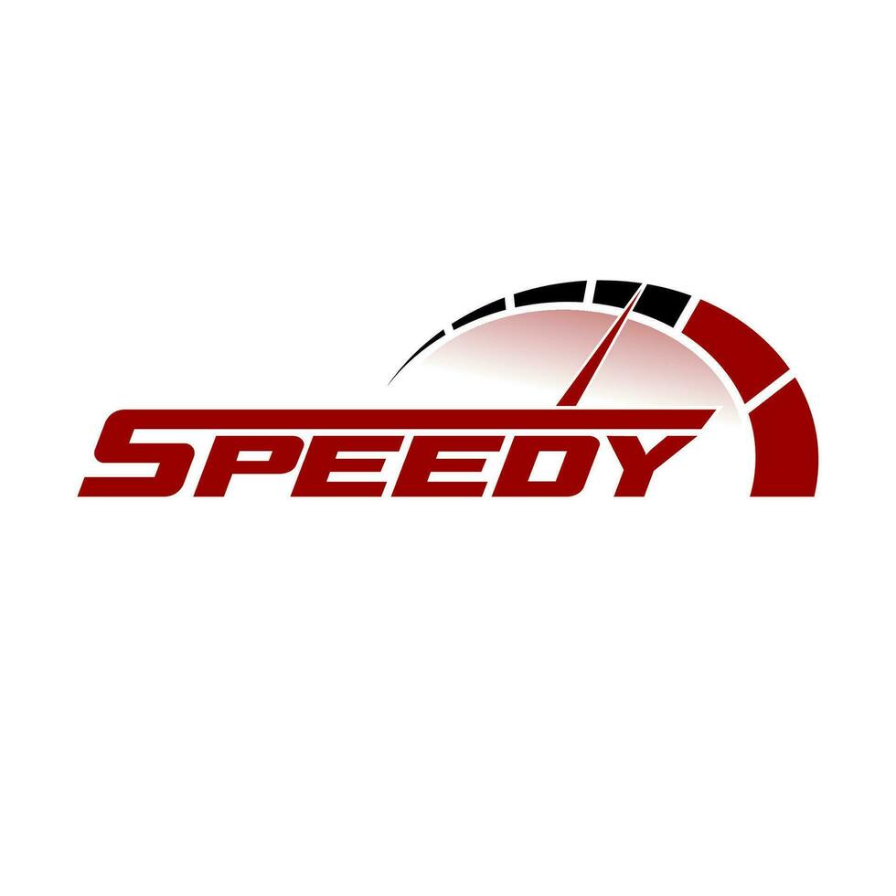 Top Speed logo racing event, with the main elements of the modification speedometer vector