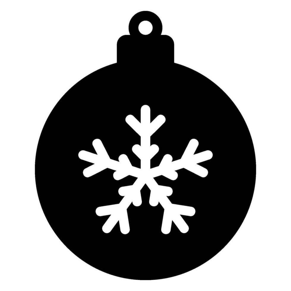 bauble glyph icon vector