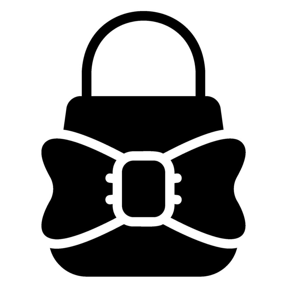gift bag glyph icon vector