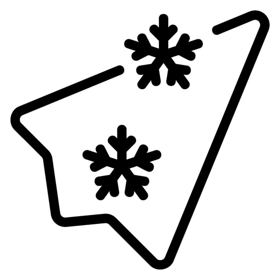 send line icon vector