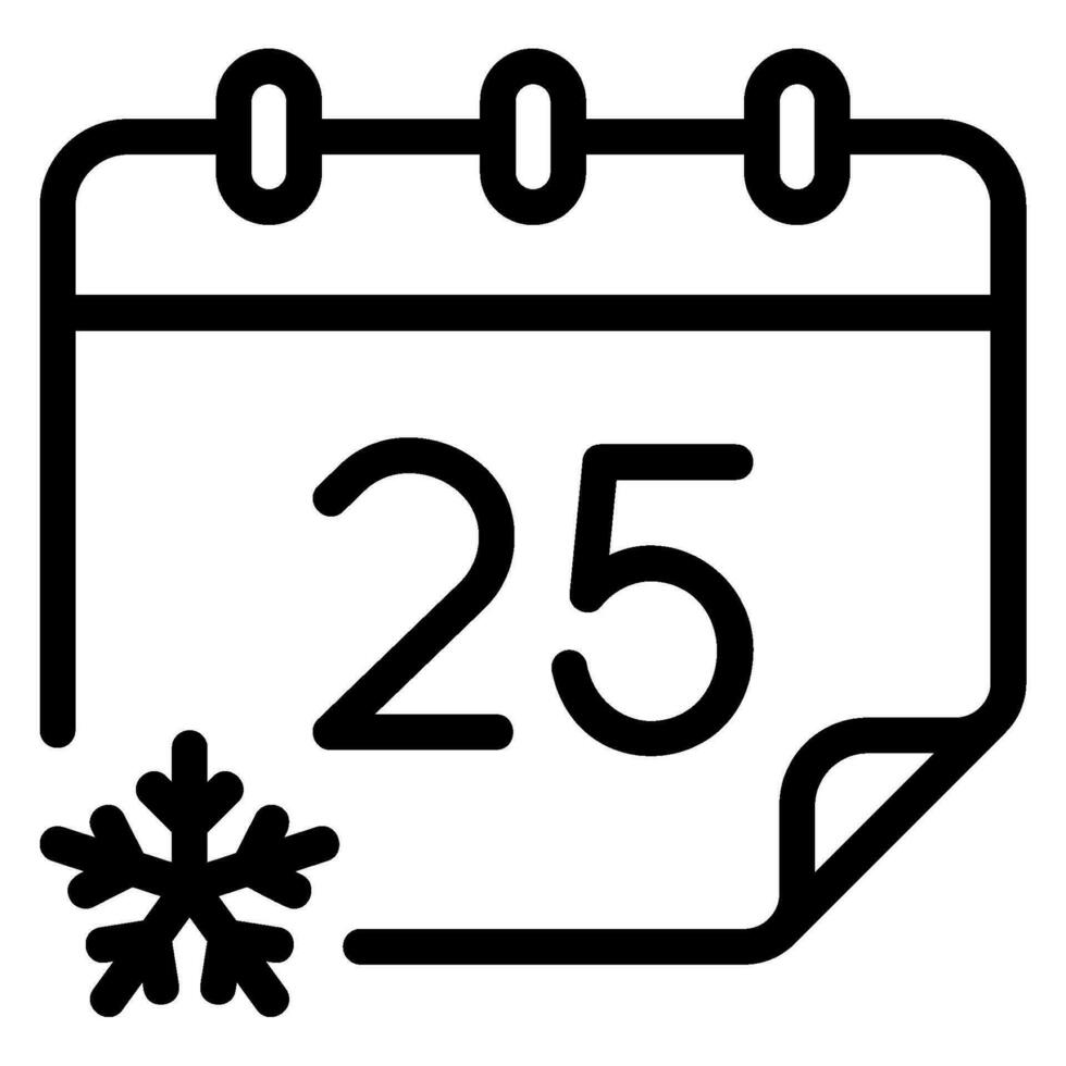 calendar line icon vector