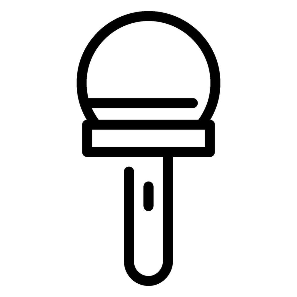 microphone line icon vector