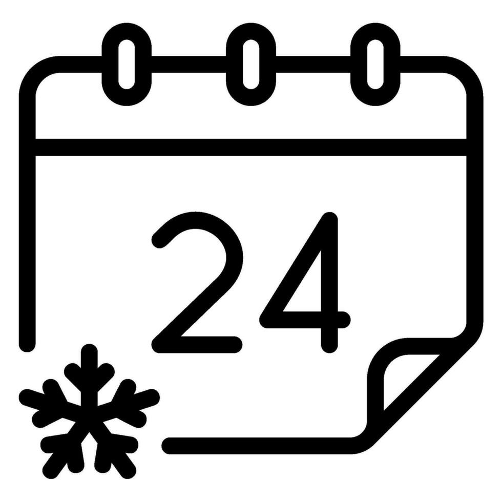 calendar line icon vector