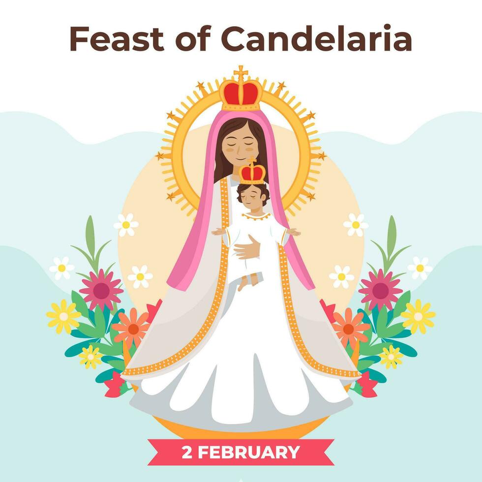 Vector illustration Feast of Candelaria. Vector eps 10