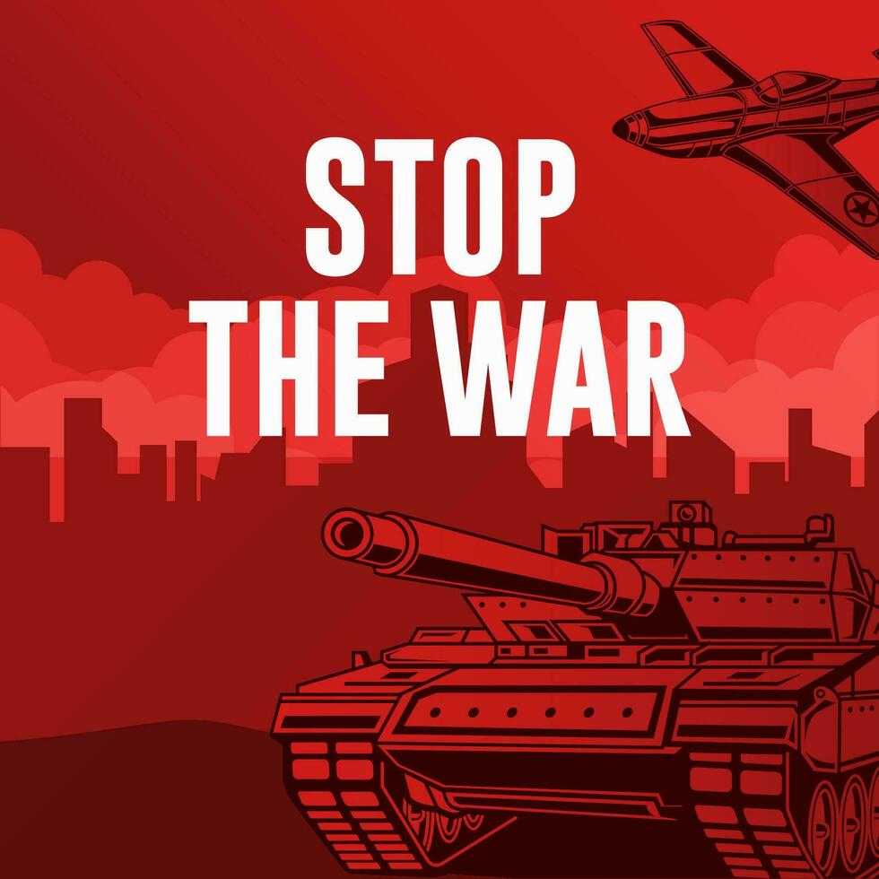 Vector illustration Stop the War. No war concept illustration background. Vector eps 10