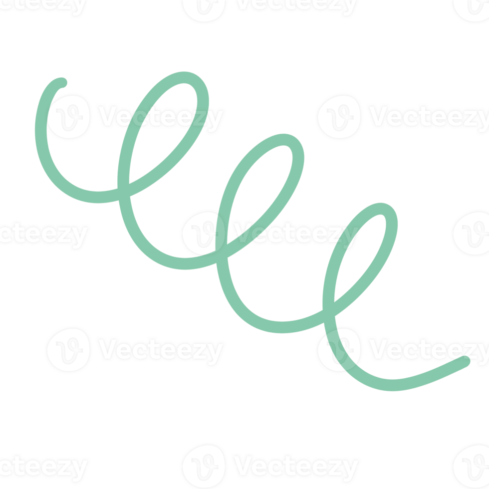 Green Line Element Doodle Line For Decorative png
