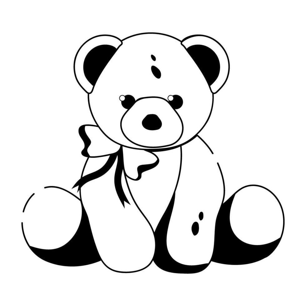 oso de peluche de moda vector