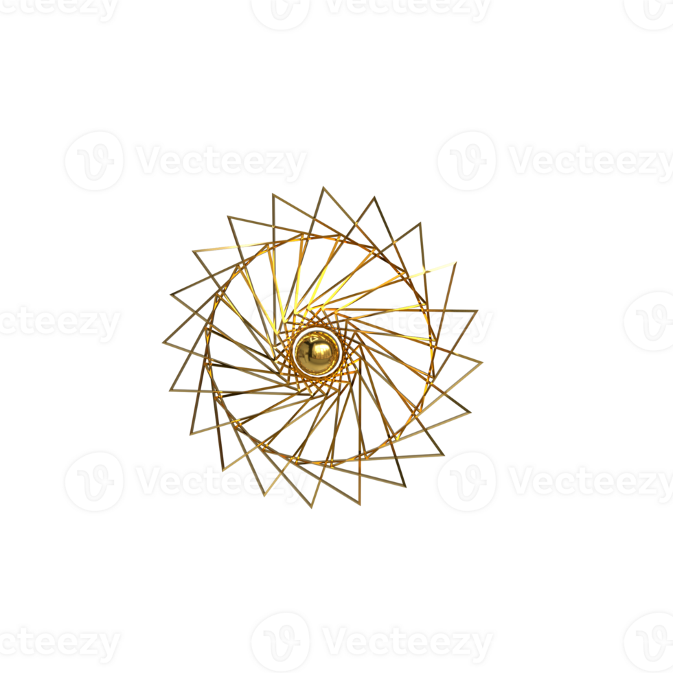 3d Geometric shape, circle design element rendering png