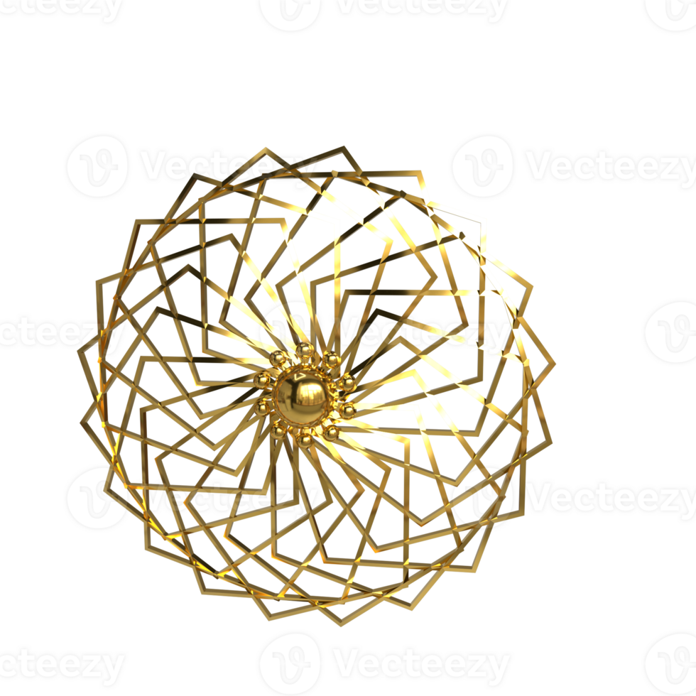 3d Geometric shape, circle design element rendering png