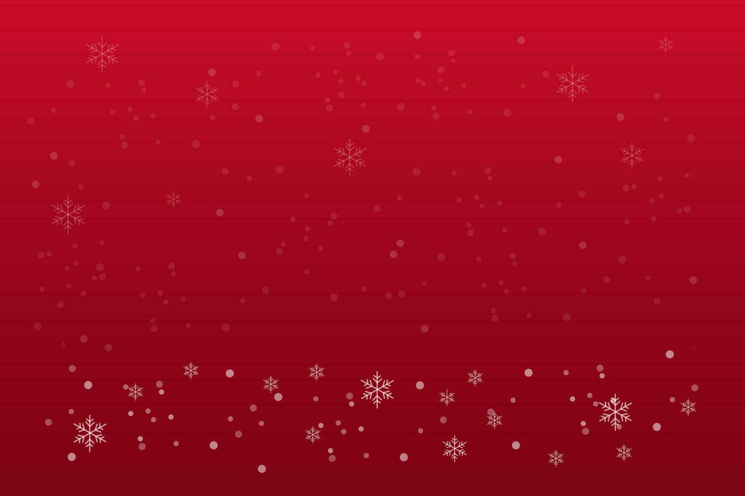 Merry Christmas and Happy New Year greeting festival, red snowflakes background, illustration vector. vector