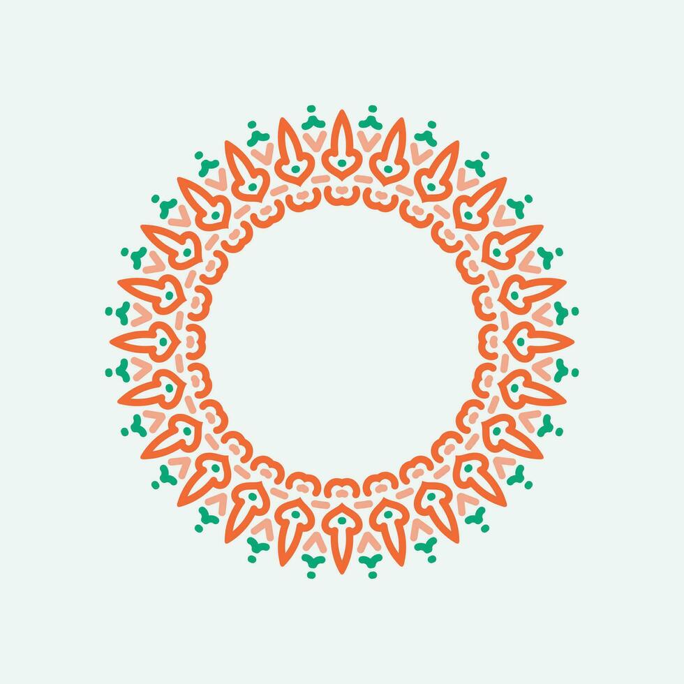 round frame on a white background vector