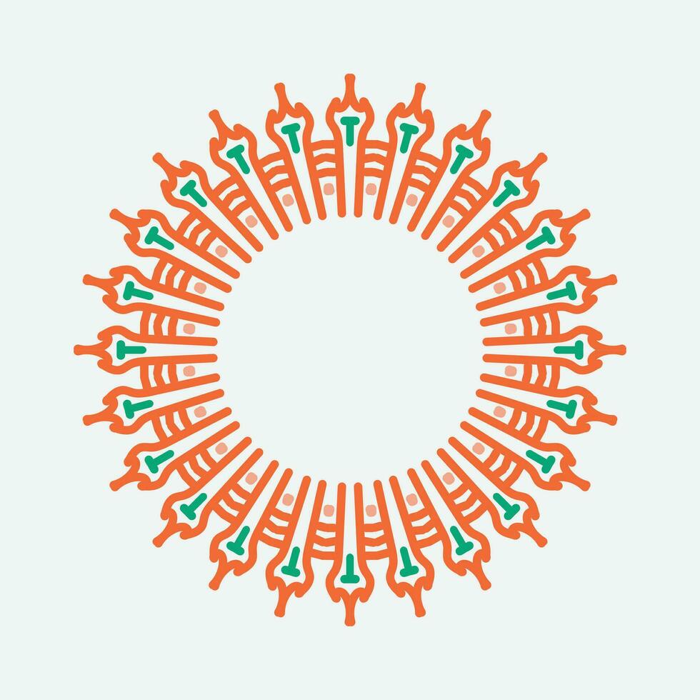 round frame on a white background vector