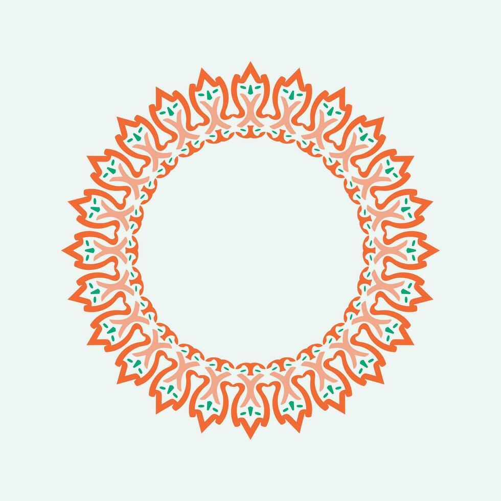 round frame on a white background vector