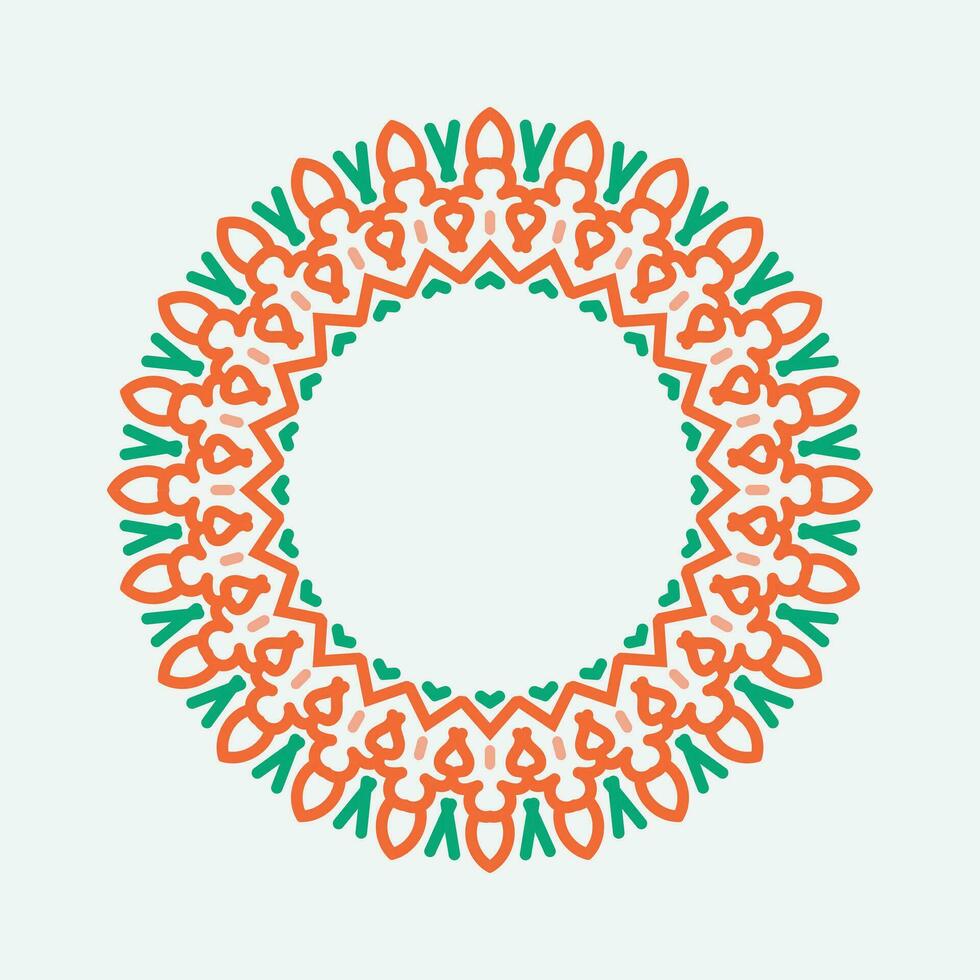 round frame on a white background vector