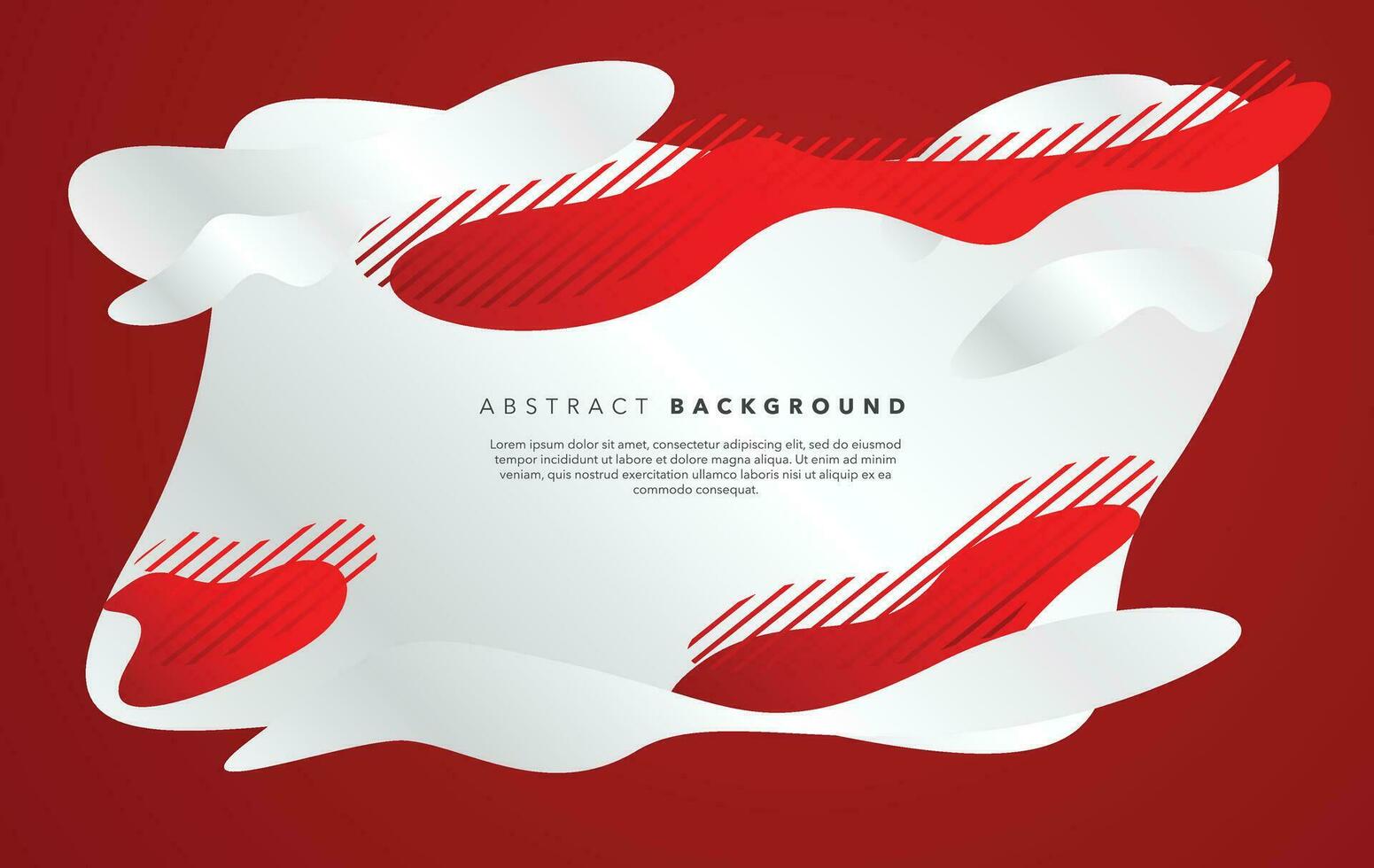 abstract red and white background template for cover and backdrop banner vector